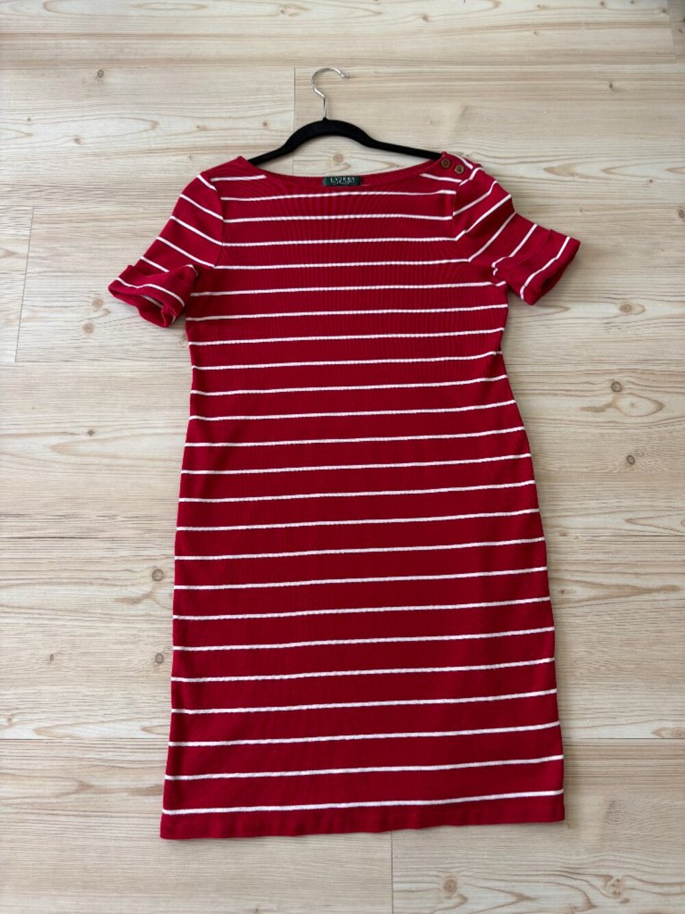 Lauren Ralph Lauren Boat Neck Midi Dress LP